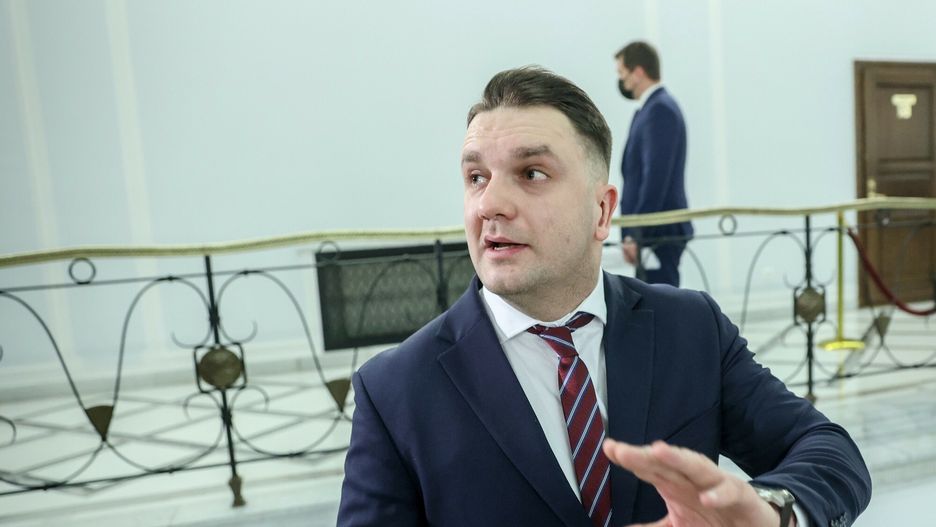 Konferencja ?ukasza Mejzy w Sejmie
27.01.2022 Warszawa Sejm 47. posiedzenie Sejmu IX kadencji  Fot. Andrzej Iwanczuk/REPORTER
n/z: Lukasz Mejza
Andrzej Iwanczuk/REPORTER