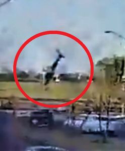 Helikopter runął na ziemię przy ruchliwej ulicy. Są ofiary śmiertelne