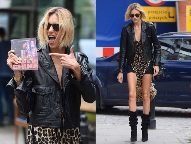 Wystylizowana Anja Rubik wychodzi z "Dzień Dobry TVN" (ZDJĘCIA)