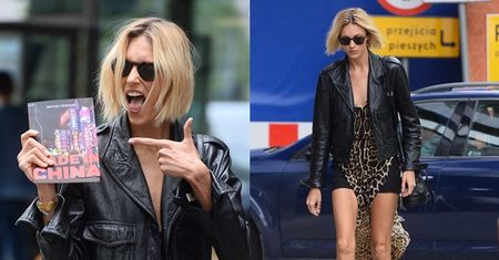 Wystylizowana Anja Rubik wychodzi z "Dzień Dobry TVN" (ZDJĘCIA)