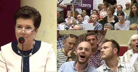 Hanna Gronkiewicz-Waltz WYBUCZANA na posiedzeniu Rady Warszawy!