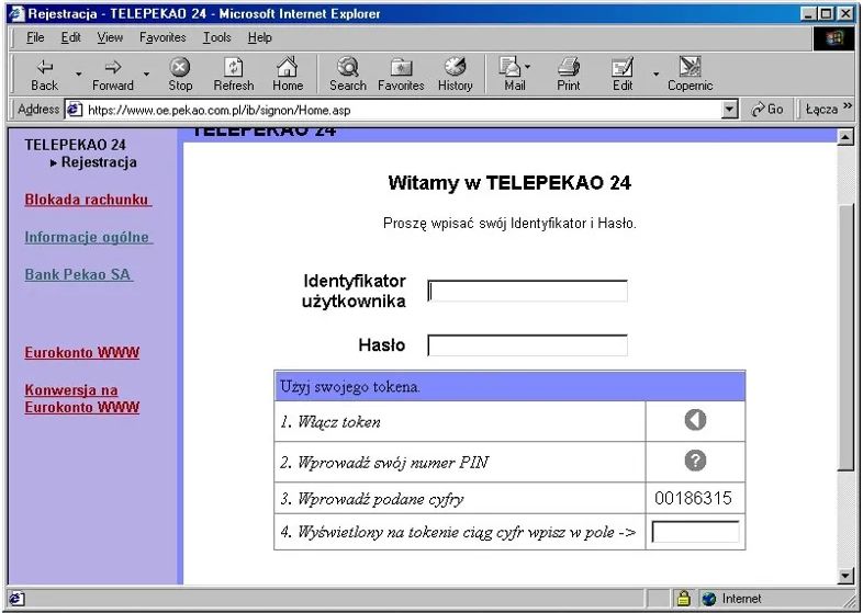Pierwsza bankowość internetowa w Polsce