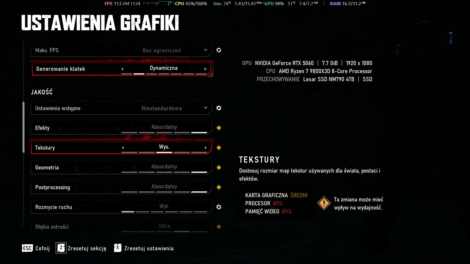 Gears of War: E-Day - optymalne ustawienia dla kart z 8 GB vRAM