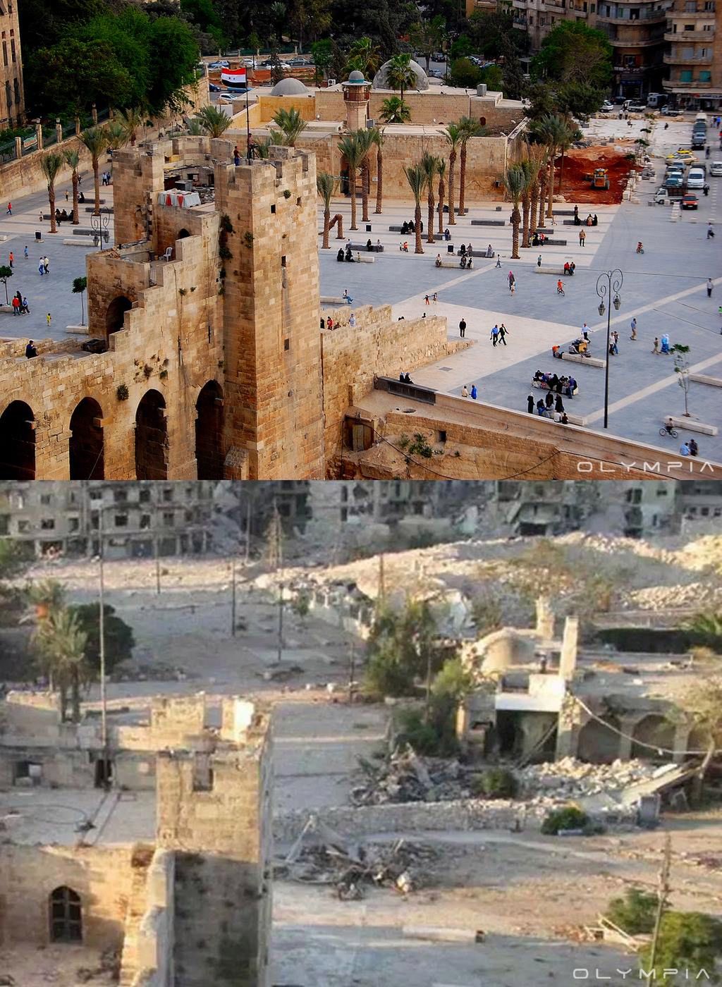 Syria przed i po wojnie - przerażające zdjęcia ukazujące zniszczenia i dramat mieszkańców 21
