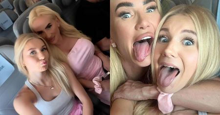 Izabela Macudzińska i jej 17-letnia córka pozdrawiają z przestworzy. Jak siostry?