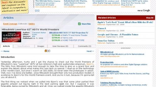 Laserowy telewizor Mitsubishi przetestowany 1