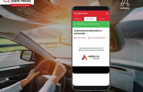 Klienci Banku Pekao mogą płacić automatycznie za przejazd autostradą