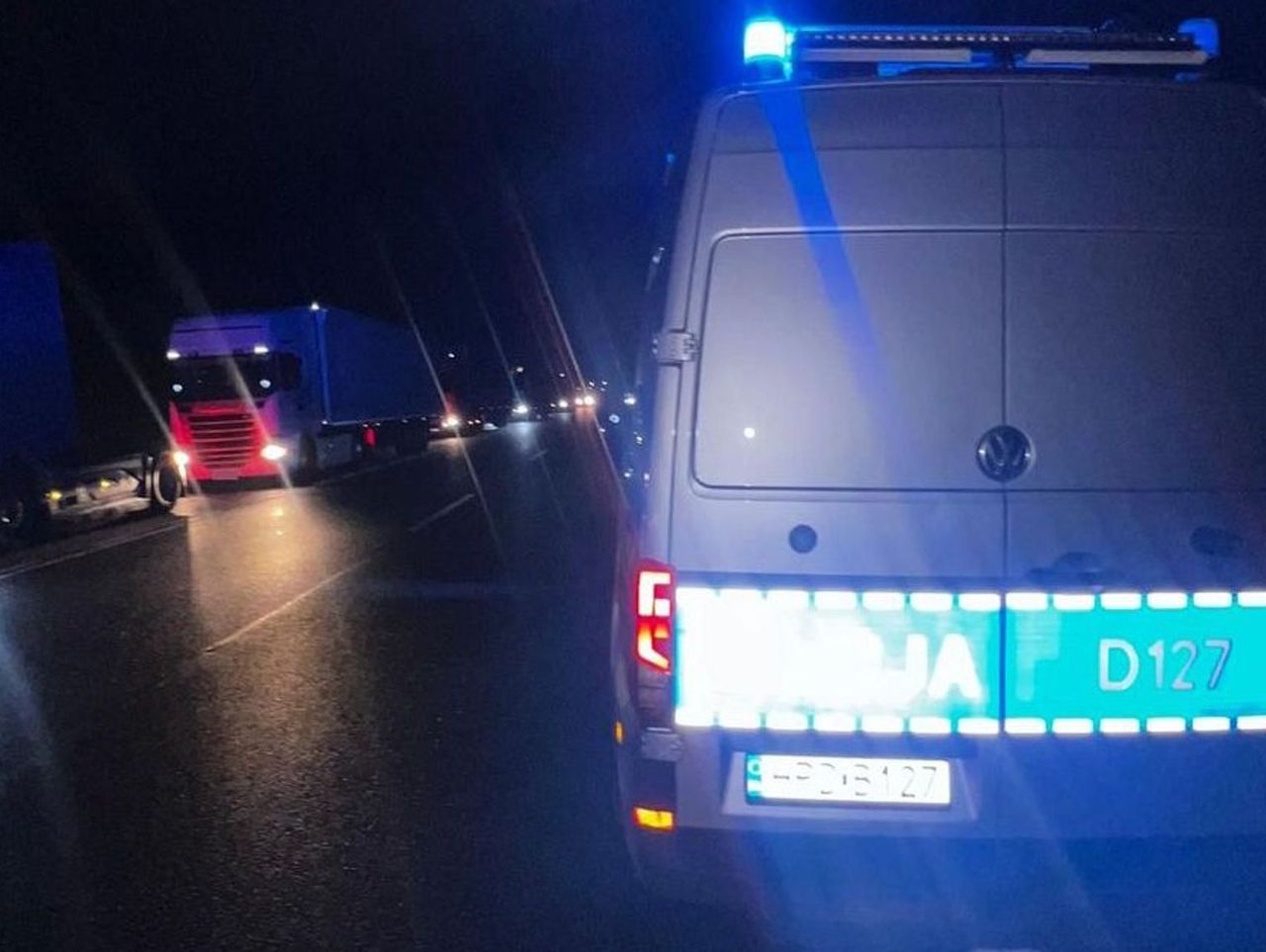 Białorusin z blisko 3 promilami chciał wjechać ciężarówką do Polski. Uszkodził terminal na granicy