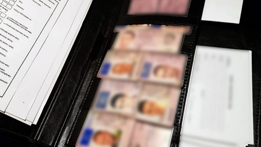 "Kolekcja" praw jazdy zatrzymanych podczas jednego patrolu