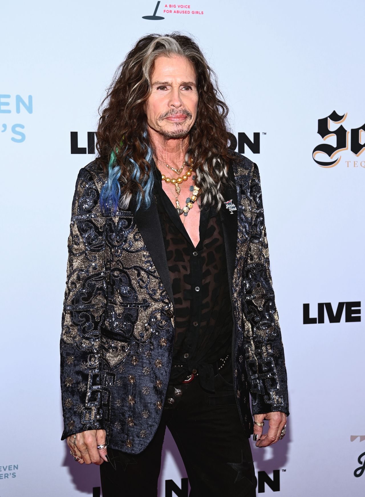 5th Jam For Janie Grammy Awards Viewing Party Presented by Live Nation
LOS ANGELES, CALIFORNIA - FEBRUARY 04: Steven Tyler attends the Jam for Janie GRAMMY Awards Viewing Party presented by Live Nation at Hollywood Palladium on February 04, 2024 in Los Angeles, California. (Photo by Araya Doheny/Getty Images for Janie's Fund)
Araya Doheny