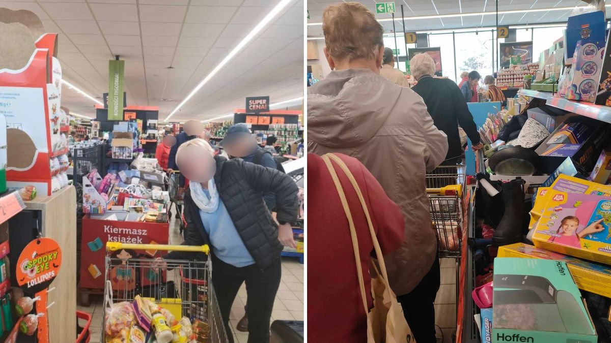 Gigantyczne kolejki do kasy w Biedronce. Klienci proszą o2.pl o 
