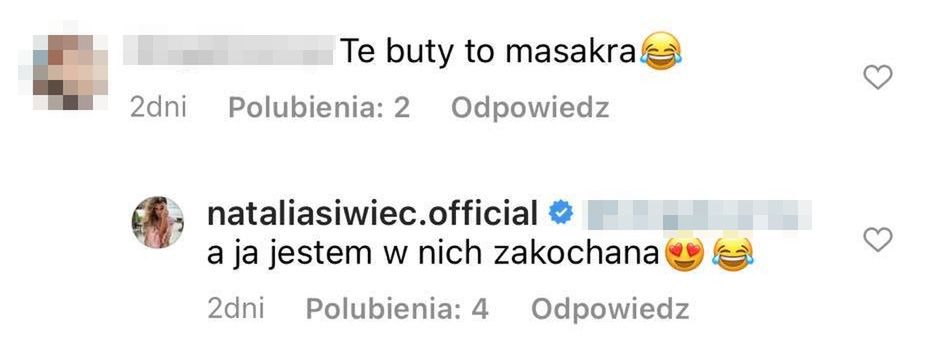 Natalia Siwiec krytykowana za nietypowy dobór obuwia