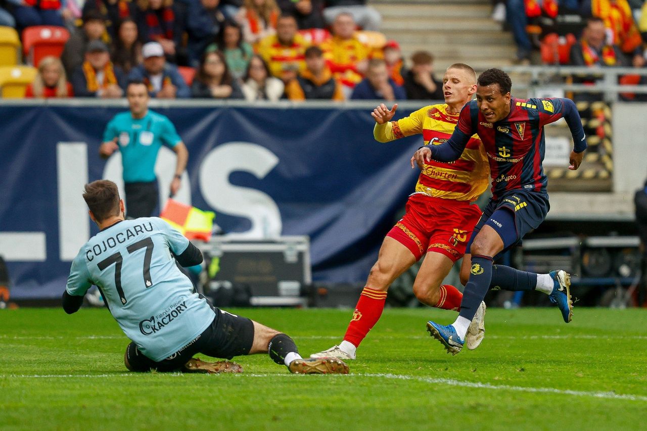 Jagiellonia - Pogoń Szczecin 1:1. Białostoczanie skończyli na podium i zagrają w europejskich pucharach