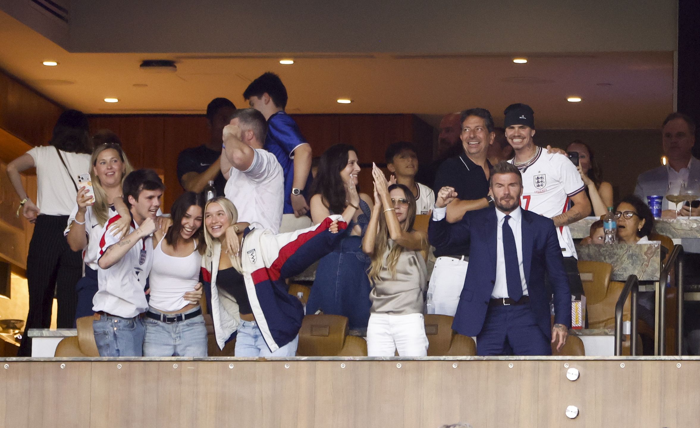 David Beckham z Victorią i dziećmi