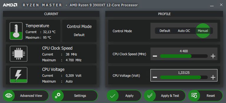 Ryzen Master - nowa wersja z prostym widokiem