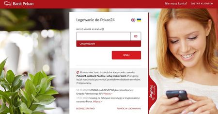 PeoPay nie działa. Awaria bankowości elektronicznej Pekao24 w Banku Pekao