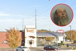 Koszmar w sieci fast- food. Napastnik wbił w głowę mężczyzny kij z flagą amerykańską