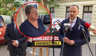 Kobieta przerwała konferencję Janusza Kowalskiego? "Nie jest panu wstyd?"