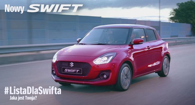 „#ListaDlaSwifta” reklamuje nowego Suzuki Swift (wideo)