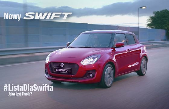 „#ListaDlaSwifta” reklamuje nowego Suzuki Swift (wideo)