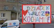 "Dziadek, walcz, kocham cię". Wzruszająca scena pod szpitalem