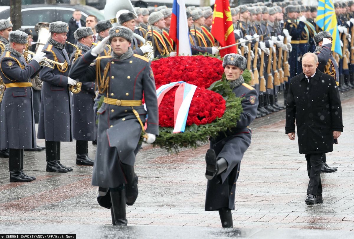 Władimir Putin podczas obchodów Dnia Obrońcy Ojczyzny w Rosji