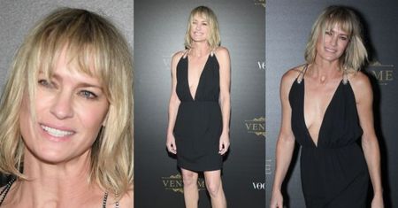 51-letnia Robin Wright z dekoltem do pępka