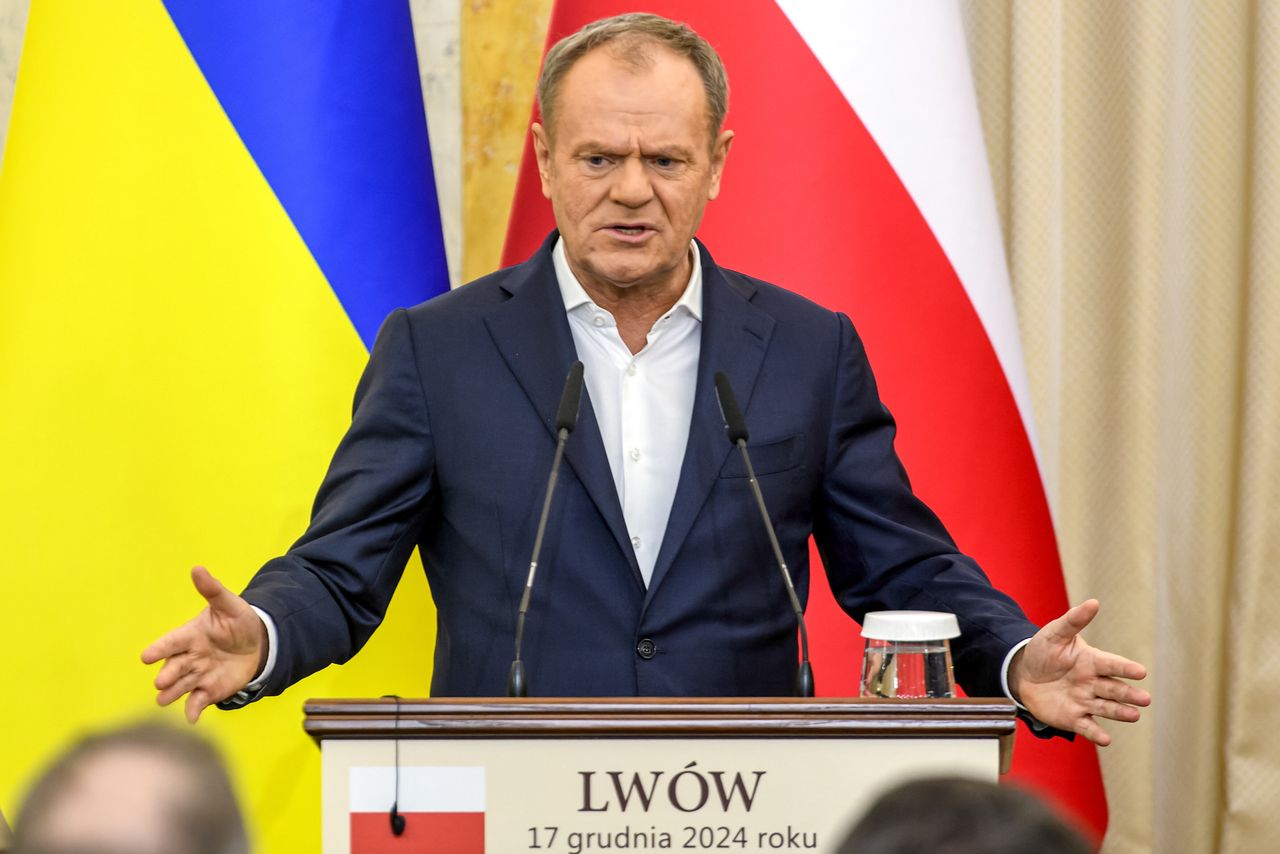 "Przestańcie". Tusk zwrócił się we Lwowie do światowych przywódców