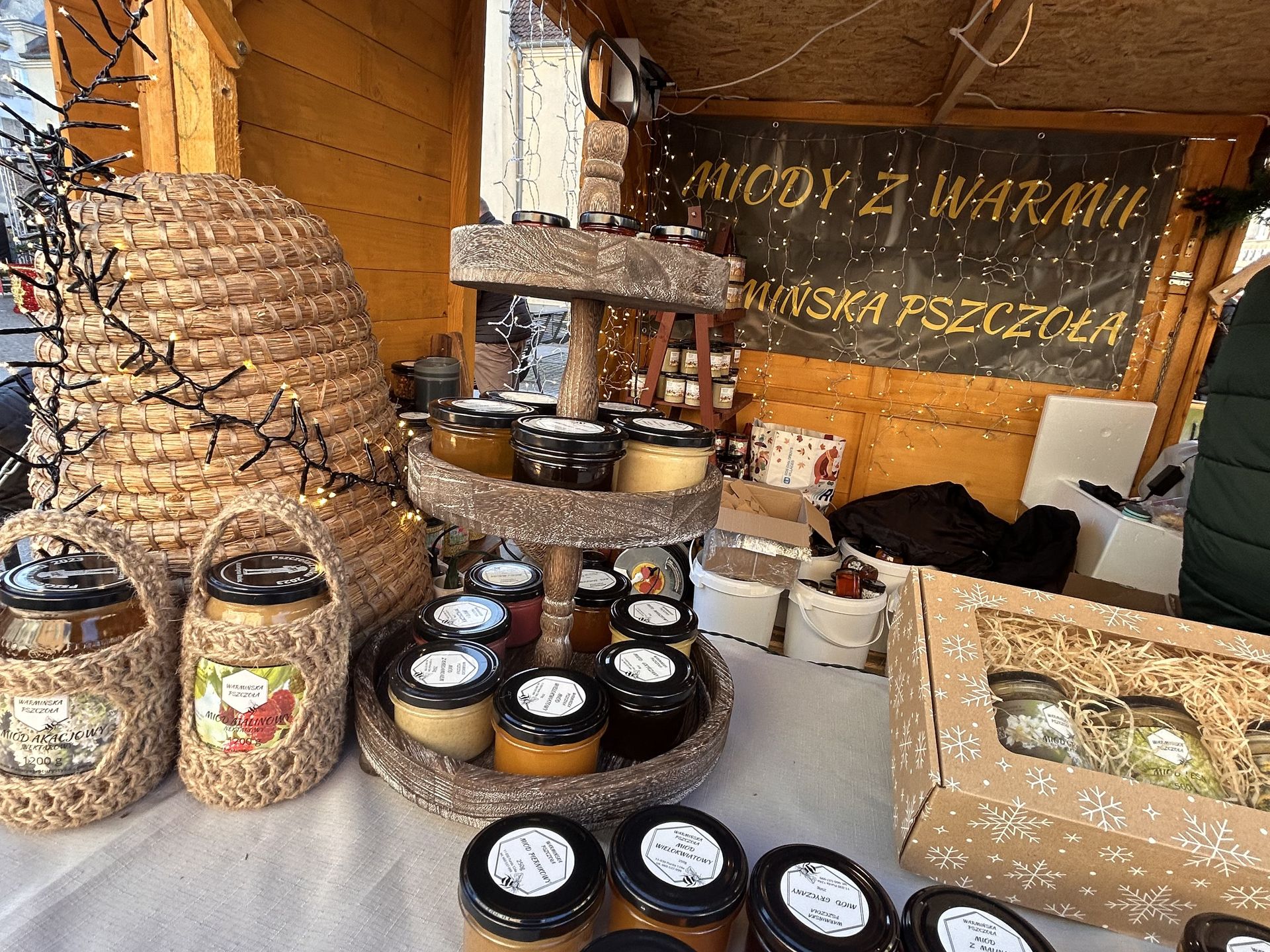 Produkty na jarmarku w Olsztynie 