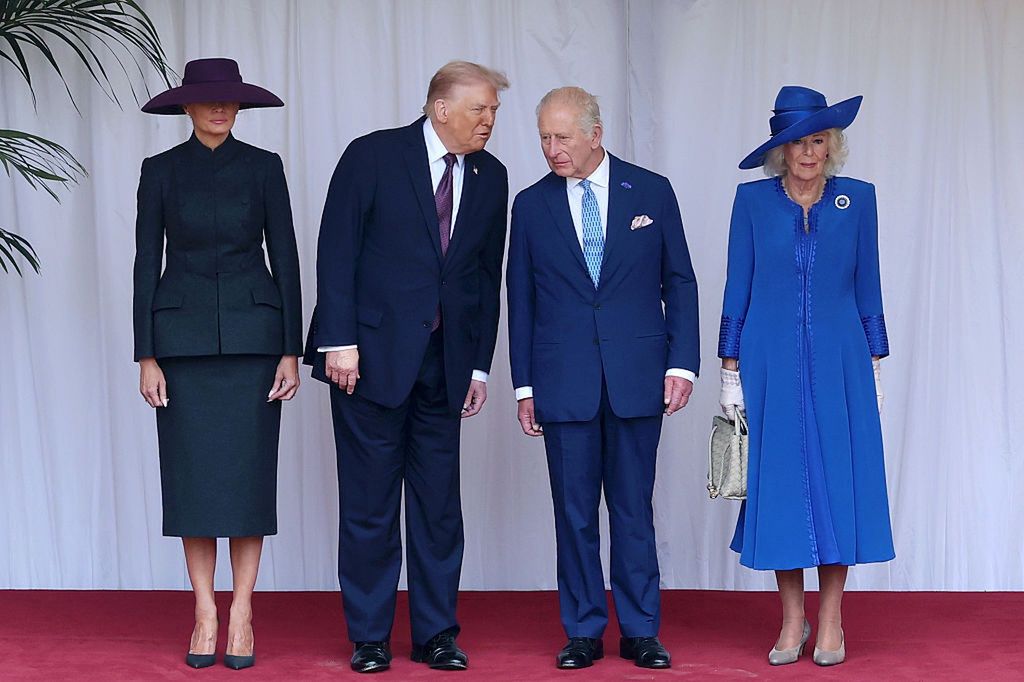 Melania Trump, Donald Trump, król Karol III i królowa Camilla