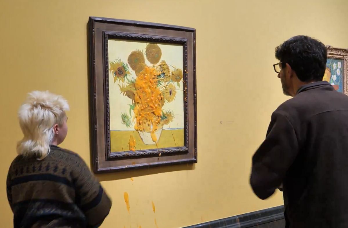 Activists sentenced, attack van Gogh paintings in protest