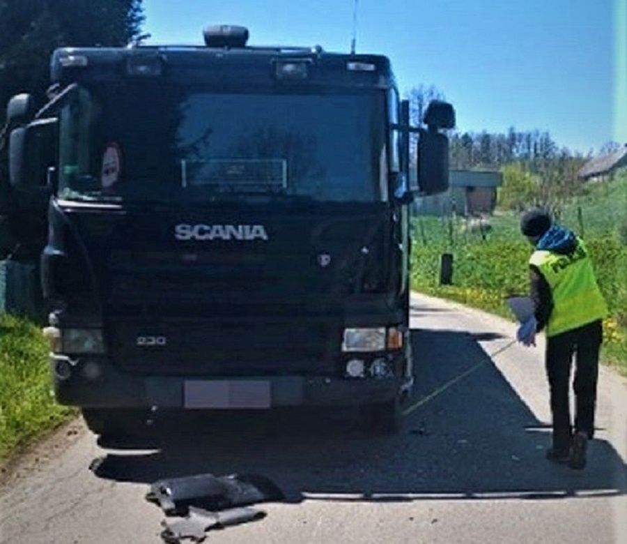 Kierowca pojazdu ciężarowego był trzeźwy