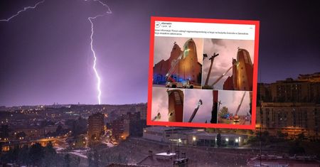 Chwile grozy w Garwolinie. W kościół uderzył piorun. Wybuchł pożar