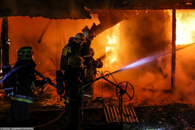 Pożar budynku mieszkalno-gospodarczego w Bańskiej Wyżnej