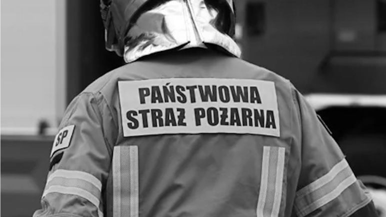 O śmierci strażaka podczas ćwiczeń poinformowała 
