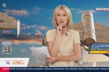Magdalena Ogórek na antenie kanału wPolsce24