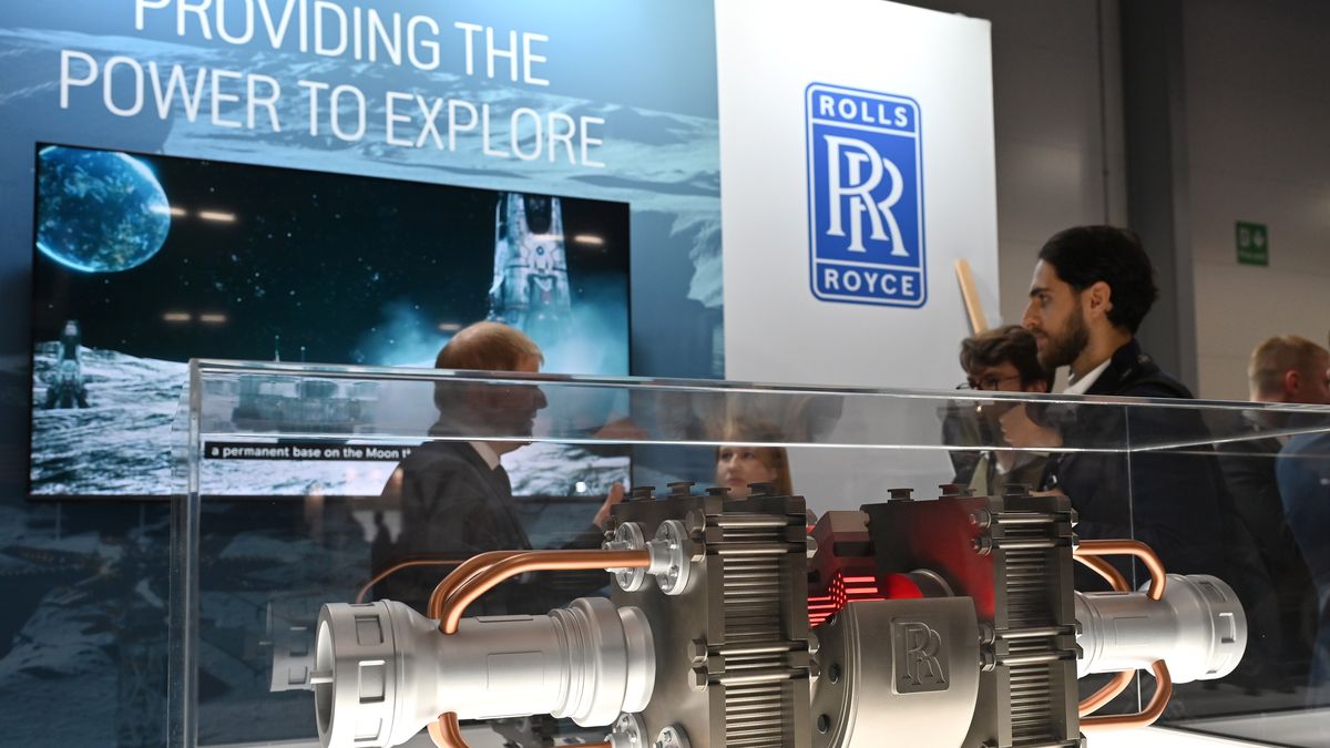 Model mikroreaktora  Rolls Royce  na Space-Comm Expo 2023