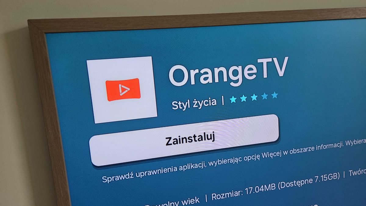 OrangeTV w telewizorze Samsunga