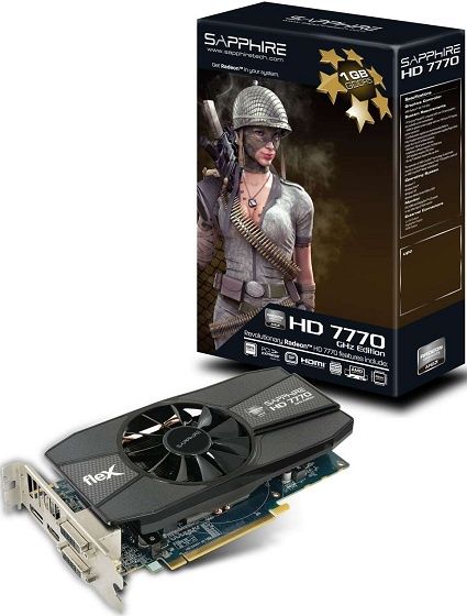 Sapphire Radeon HD 7770 FleX karta graficzna zdjęcie opakowanie