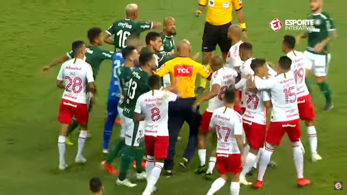 YouTube / Esporte Interativo / Na zdjęciu: mecz pomiędzy Palmeiras i Internacional
