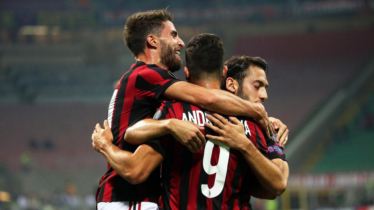 radość piłkarzy AC Milan
