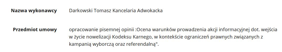 Ministerstwo Sprawiedliwości zamówiło opinię na temat dopuszczalności akcji informacyjnej w czasie kampanii wyborczej