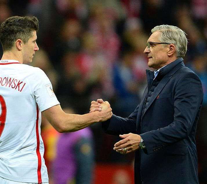 Robert Lewandowski żegna Adama Nawałkę