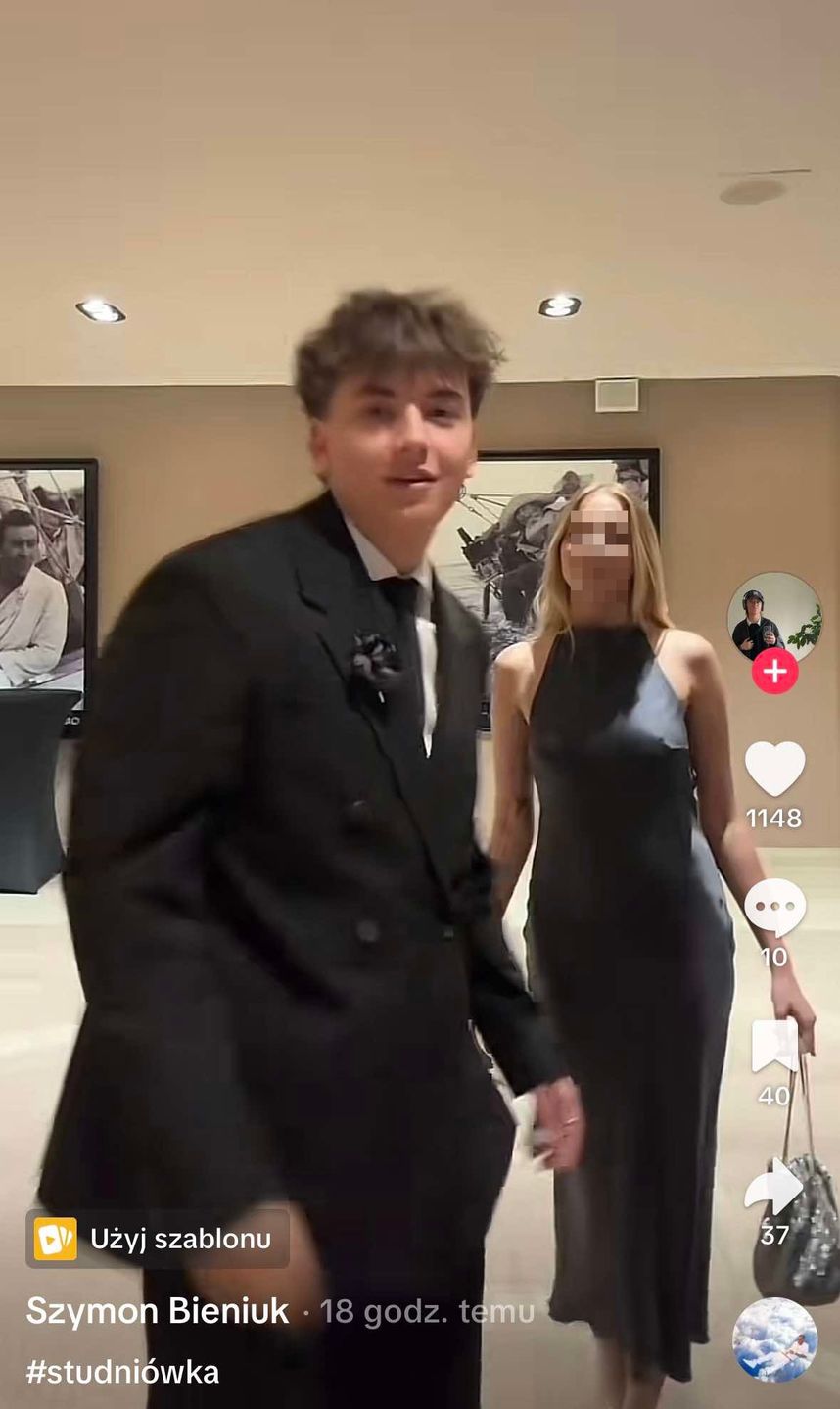 Tak Szymon Bieniuk bawił się na studniówce