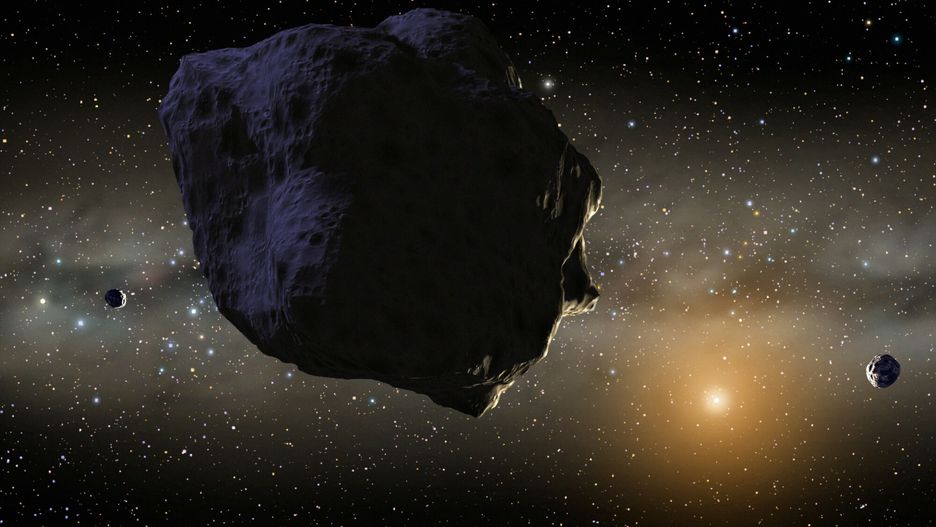 Stock pictures
PHOTO: EAST NEWS/SCIENCE PHOTO LIBRARY 
Kuiper Belt objects. Computer artwork of several icy bodies orbiting within the Kuiper Belt of the outer solar system. The Kuiper Belt consists of a collection of small icy bodies that mostly orbit beyond the planets, but in the same plane as them. The Kuiper Belt extends outwards from the orbit of Neptune, past the orbit of Pluto (the outermost planet) to a great distance, at least 4 times as far as the Sun-Pluto distance. Although a similar size to asteroids, they comprise more ices (frozen methane, ammonia and water) due to their greater distance from the Sun. The Kuiper Belt is believed to be the source of short-period comets.
CHRIS BUTLER