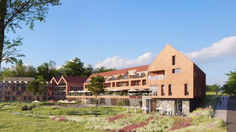 Wizualizacja hotelu realizowanego przez "Projekt Rybaki-Łańsk"