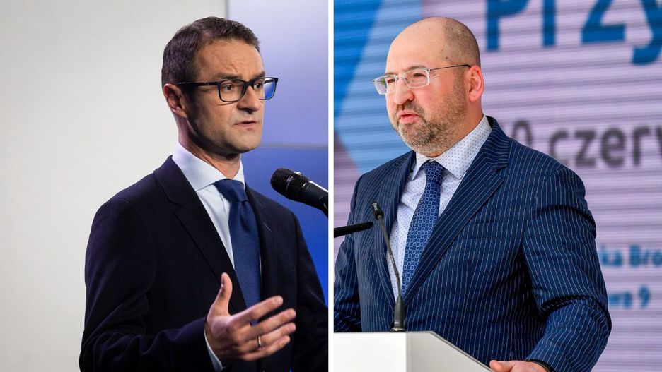 Europosłowie PiS: Tomasz Poręba i Adam Bielan