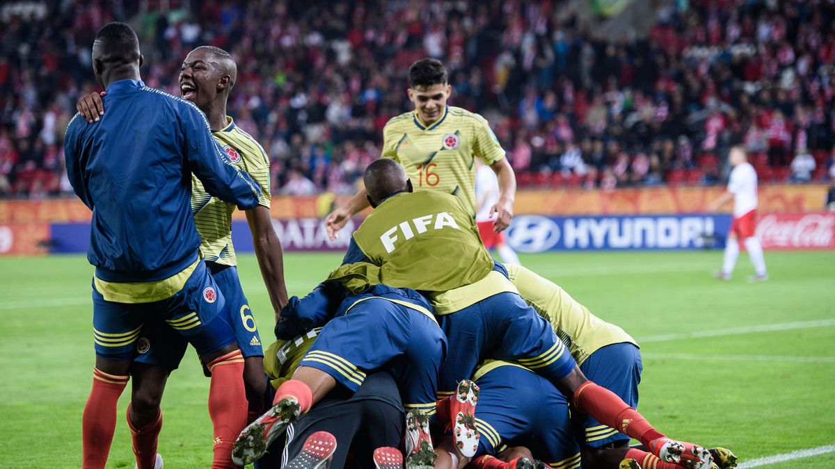 Newspix / Rafał Oleksiewicz / Na zdjęciu: piłkarze reprezentacji Kolumbii U-20