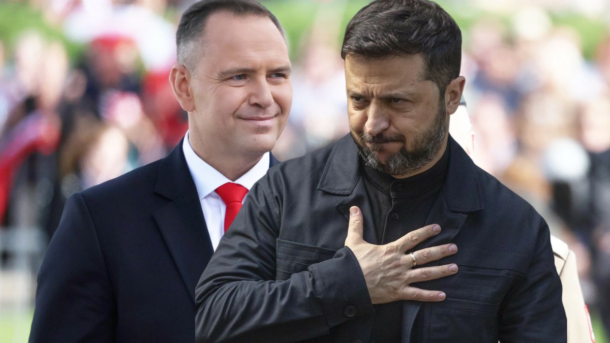 Karol Nawrocki i Wołodymyr Zełenski