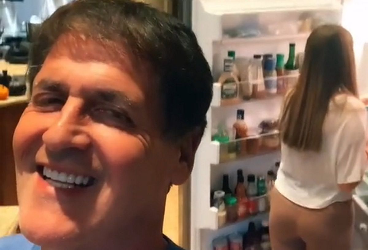 Mark Cuban wraz z córką Alexis